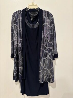 Formal Navy Dress Set size 16